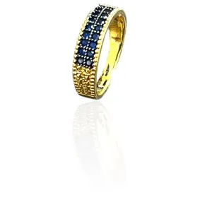 MEIA ALIANÇA DUPLA AZUL