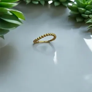 ANEL CURVADO BOLINHAS