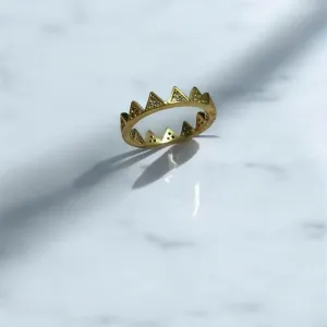 ANEL TRIANGULOS CRAVEJADOS