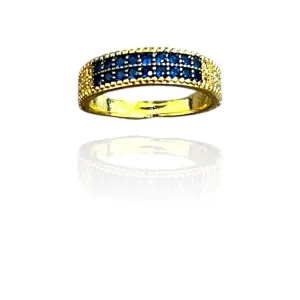 MEIA ALIANÇA DUPLA AZUL