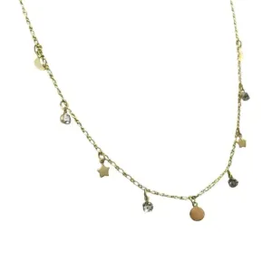 CHOKER CRISTAIS ESTR E LUA