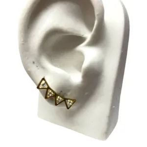 EAR CUFF TRIANG C/ZIRC