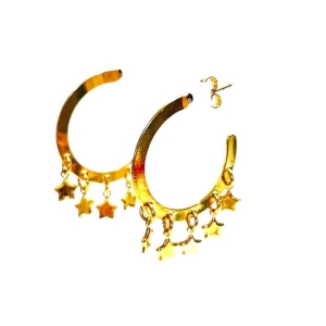 MEIA ARG LISA C/PING ESTRELAS VAZADOS