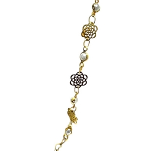 PULS INFANTIL FLORES E PÉROLAS