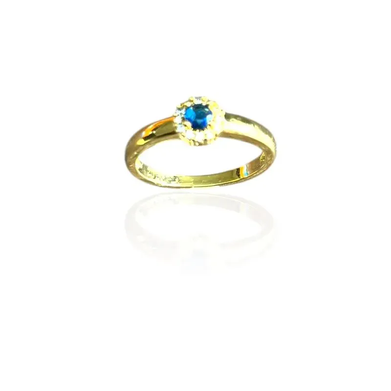 ANEL FLOR AZUL