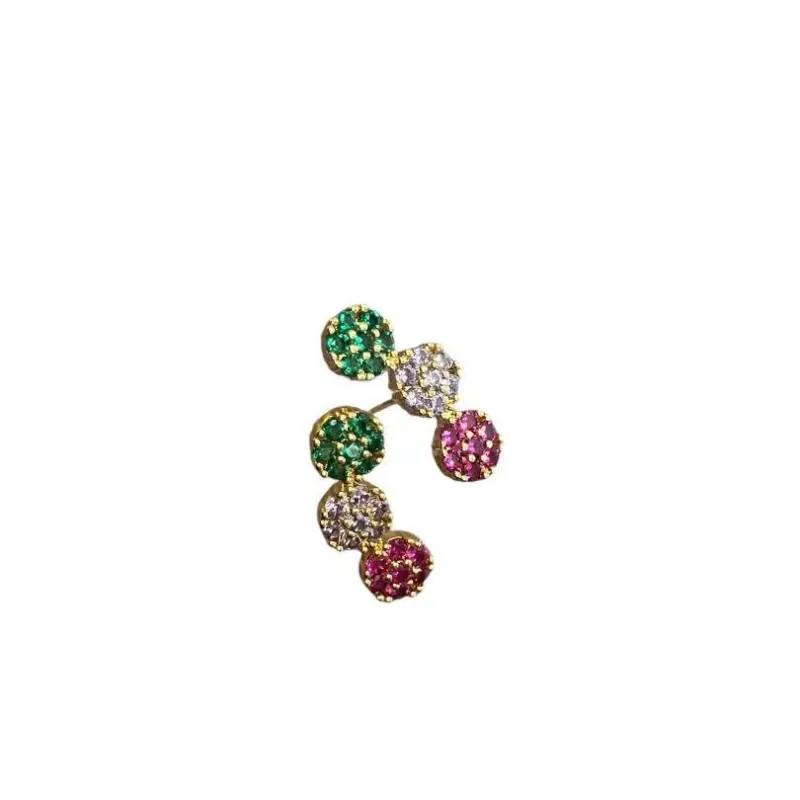EAR CUFF 3 FLORES COLORIDAS