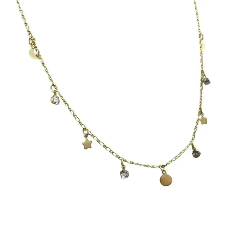 CHOKER CRISTAIS ESTR E LUA