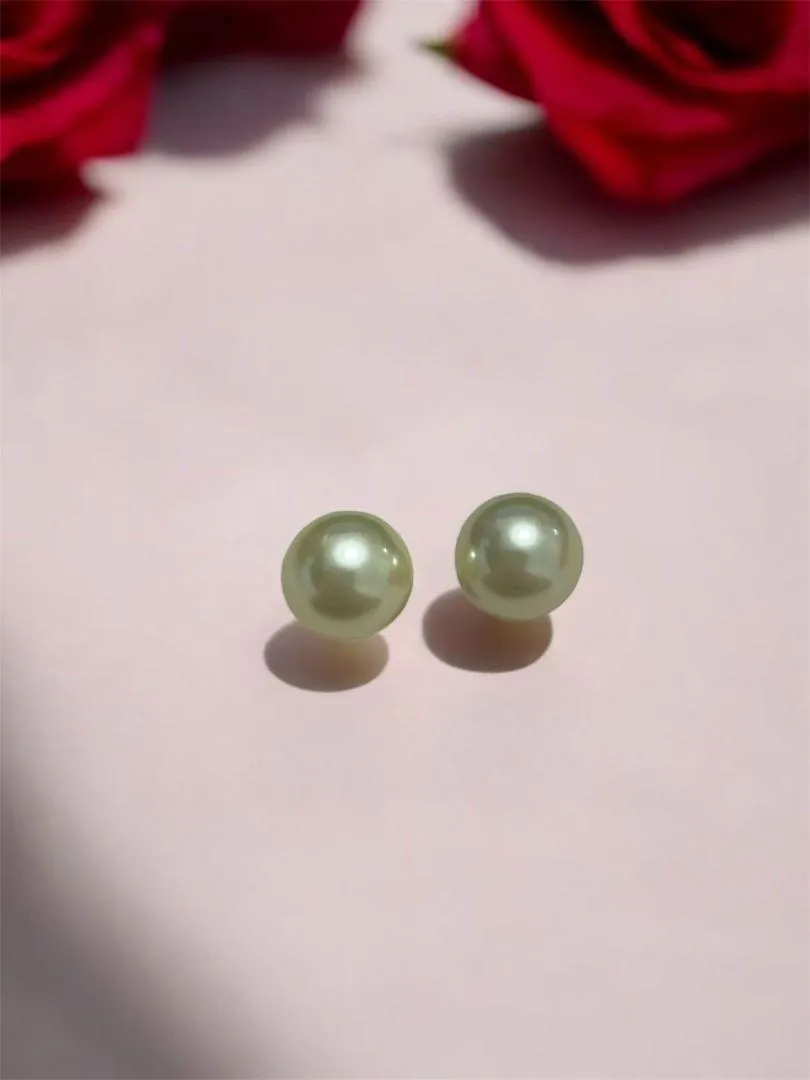 BRINCO DOURADO PÉROLA 1.4 CM