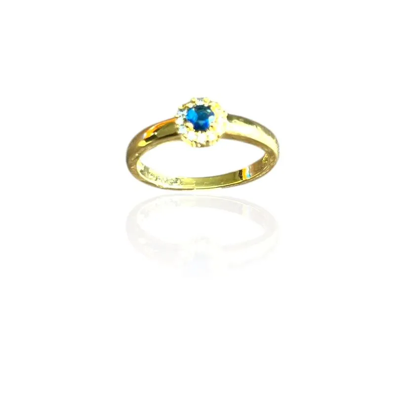 ANEL FLOR AZUL