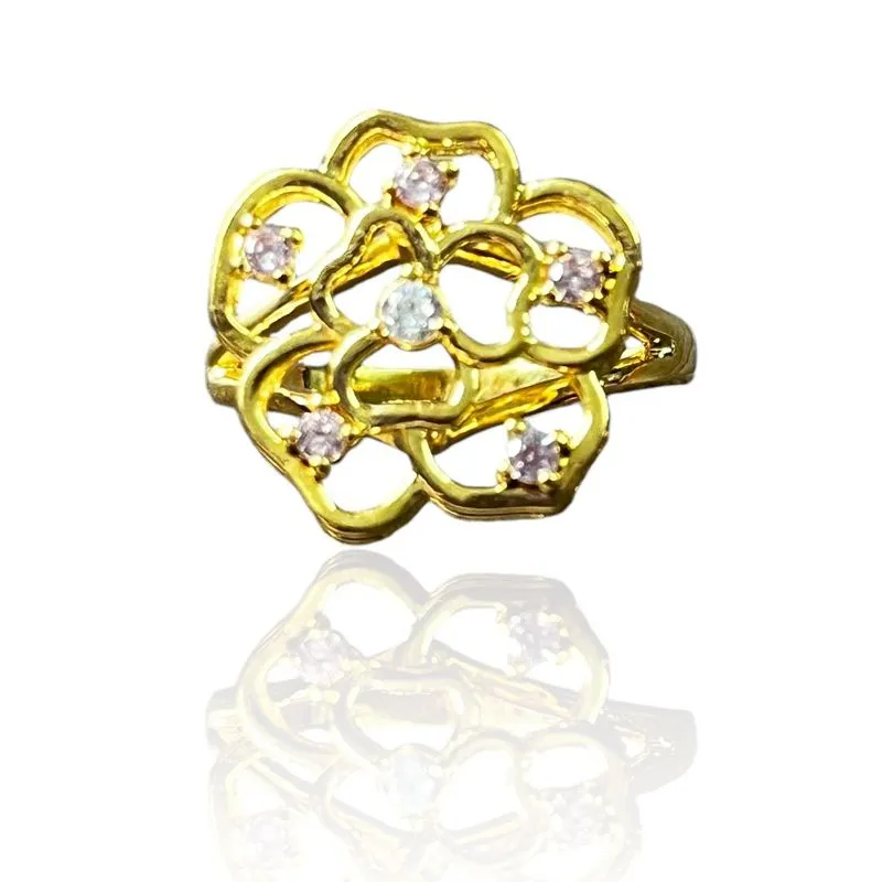 ANEL FLOR ZIRC ROSA