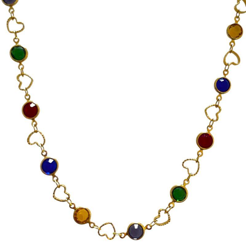 CHOKERS CRISTAIS COLORIDOS